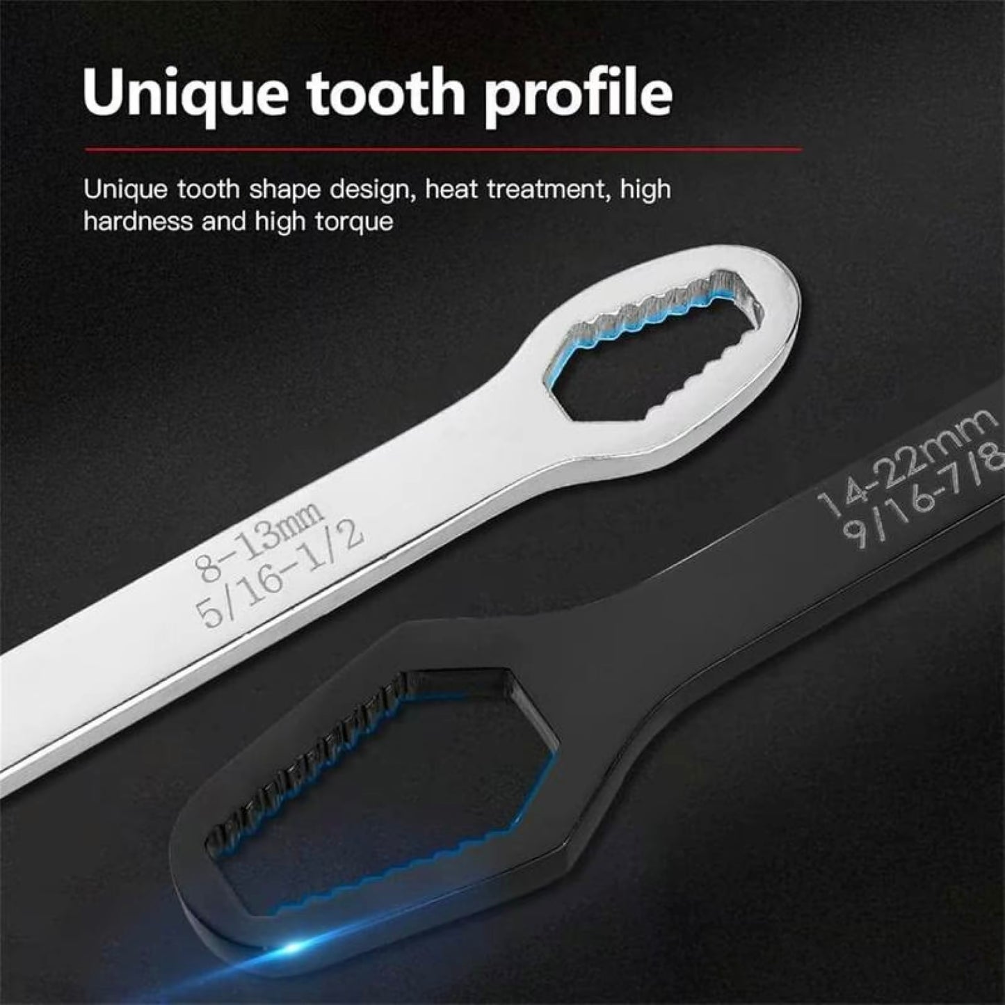 Universal Car Wrench,8-24mm Self-tightening Wrench