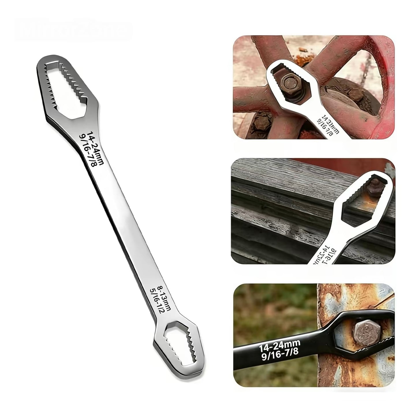 Universal Car Wrench,8-24mm Self-tightening Wrench