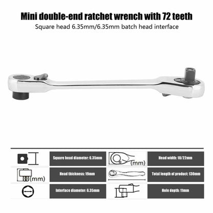 Silver Ratchet Wrench 1/4 Inch