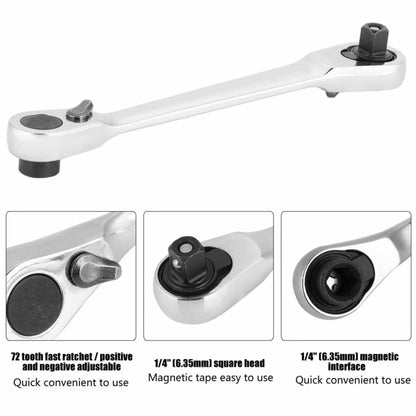 Silver Ratchet Wrench 1/4 Inch