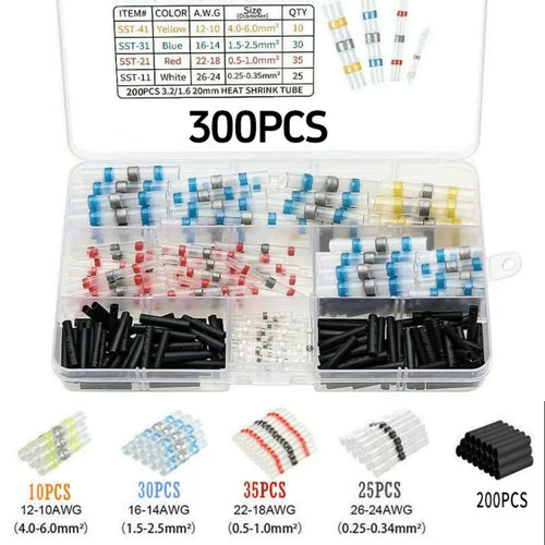 300PCS Solder Seal Wire Connectors