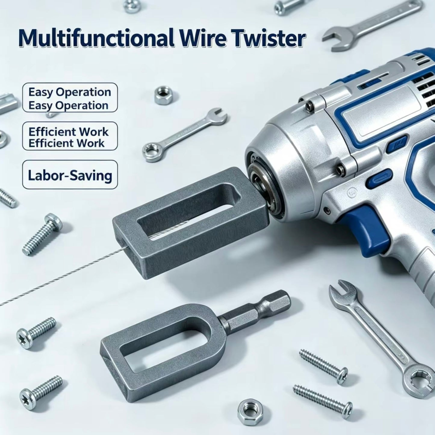 Professional Rebar Tie Wire Twisting Tool for Drills