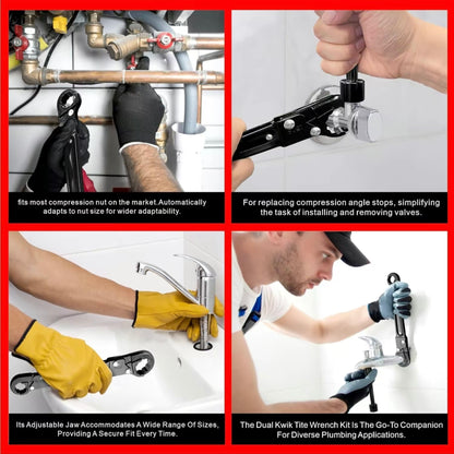 Plumbing Tools Dual Kwik Tite Wrench Kit