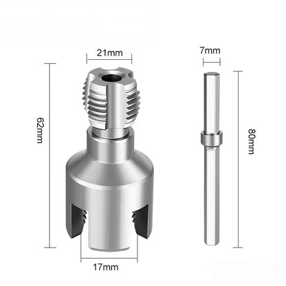PVC Pipe Threading Tool Kit – Dual Inner/Outer Thread Cutter