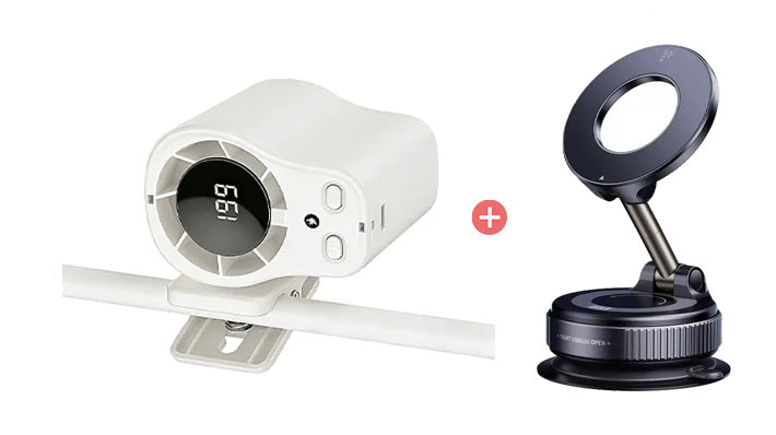 Hands-Free Personal Cooling Fan with LED Display