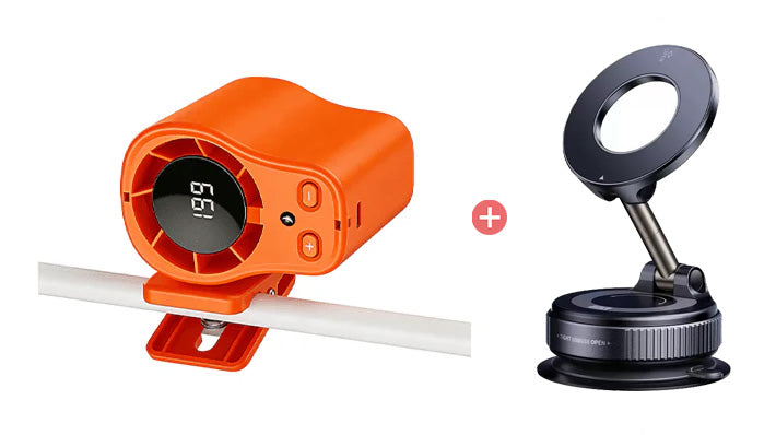 Hands-Free Personal Cooling Fan with LED Display