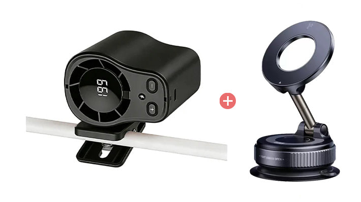 Hands-Free Personal Cooling Fan with LED Display