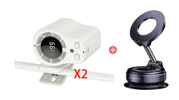 Hands-Free Personal Cooling Fan with LED Display