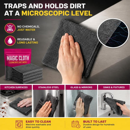 Streak-Free Microfiber Cleaning Cloths