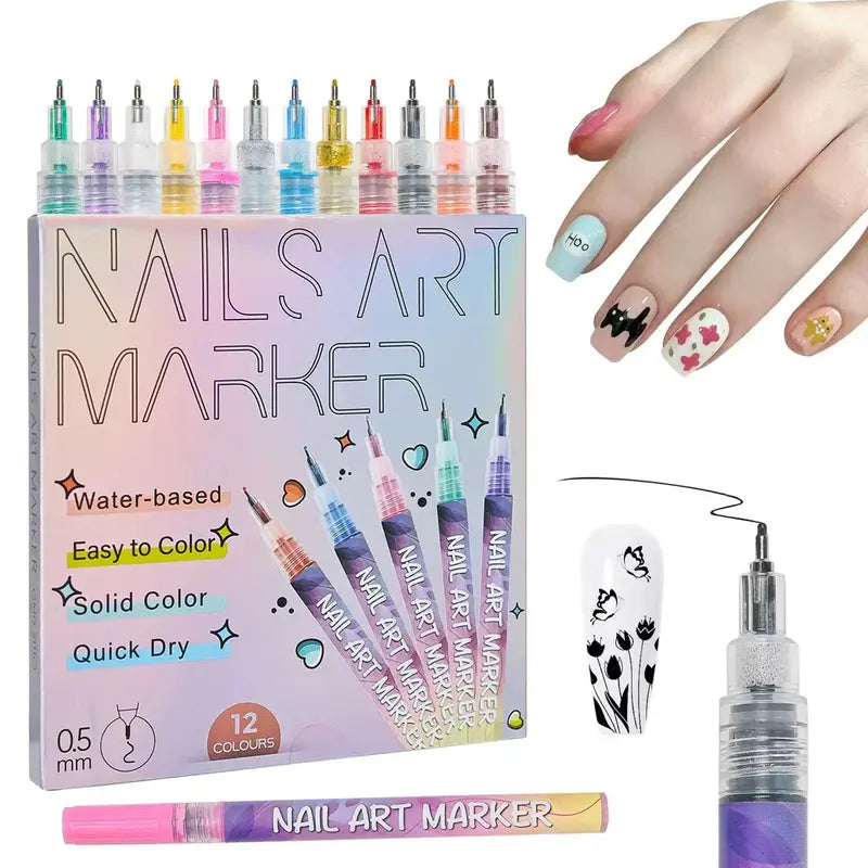 ZUKI Nail Art Pen-sett