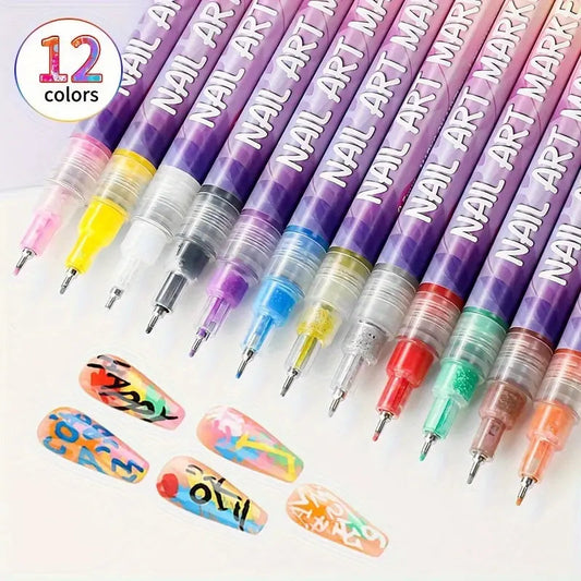 ZUKI Nail Art Pen-sett