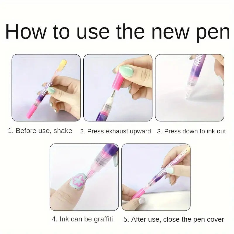 ZUKI Nail Art Pen-sett