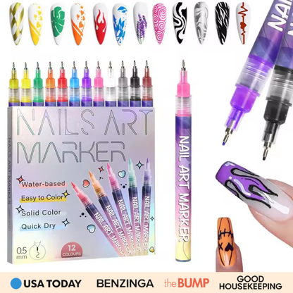 ZUKI Nail Art Pen-sett