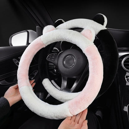 Cat Ears Plush Non Slip Steering Wheel Cover