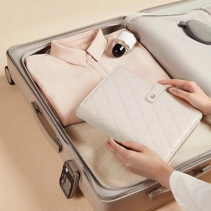 Portable Checkered Jewelry Storage Bag