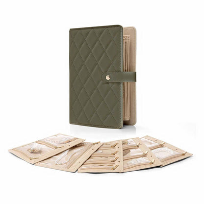 Portable Checkered Jewelry Storage Bag