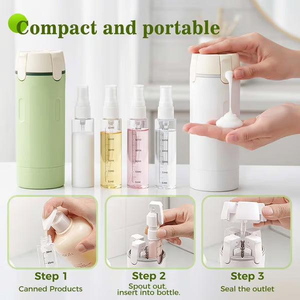 4-in-1 Travel Dispenser Bottles