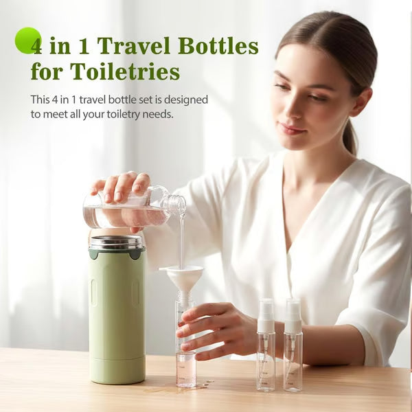 4-in-1 Travel Dispenser Bottles