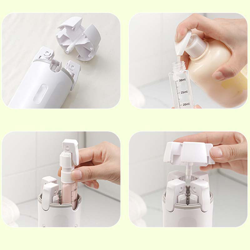 4-in-1 Travel Dispenser Bottles