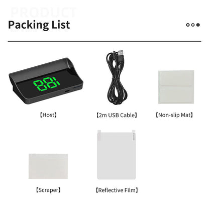 Speedometer with head-up display