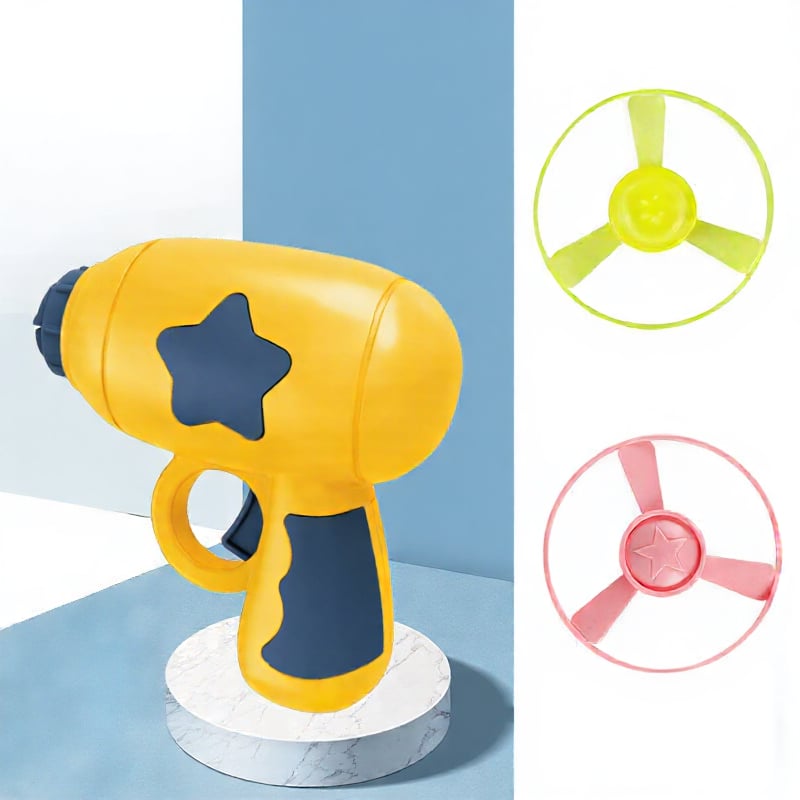 6 Pcs Cat Fetch Toy Set Launcher Gun