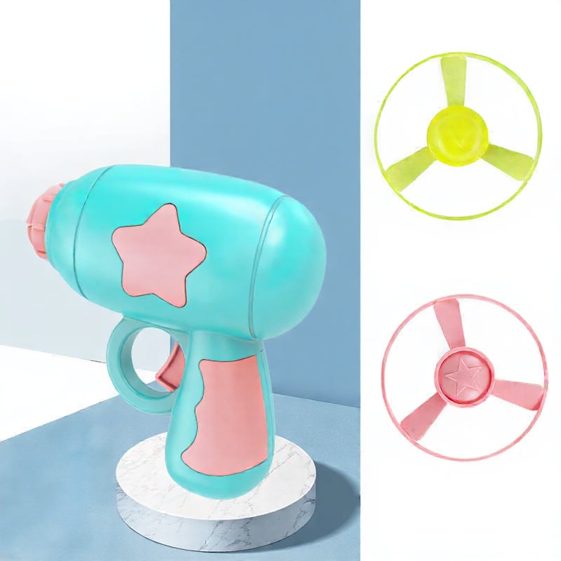 6 Pcs Cat Fetch Toy Set Launcher Gun