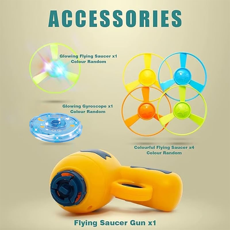 6 Pcs Cat Fetch Toy Set Launcher Gun