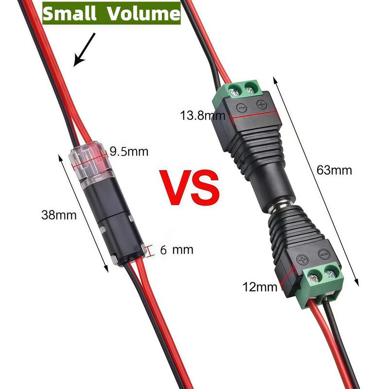 Double Wire Plug in Connector with Locking Buckle