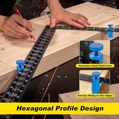 Tall Stair Gauges for Framing Square with Holder and Hook