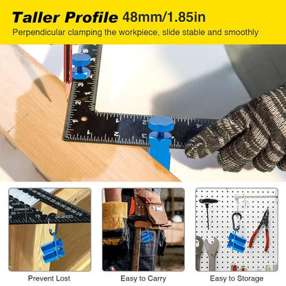 Tall Stair Gauges for Framing Square with Holder and Hook