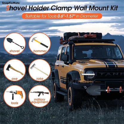 Heavy-Duty 2-Pack Shovel Holder