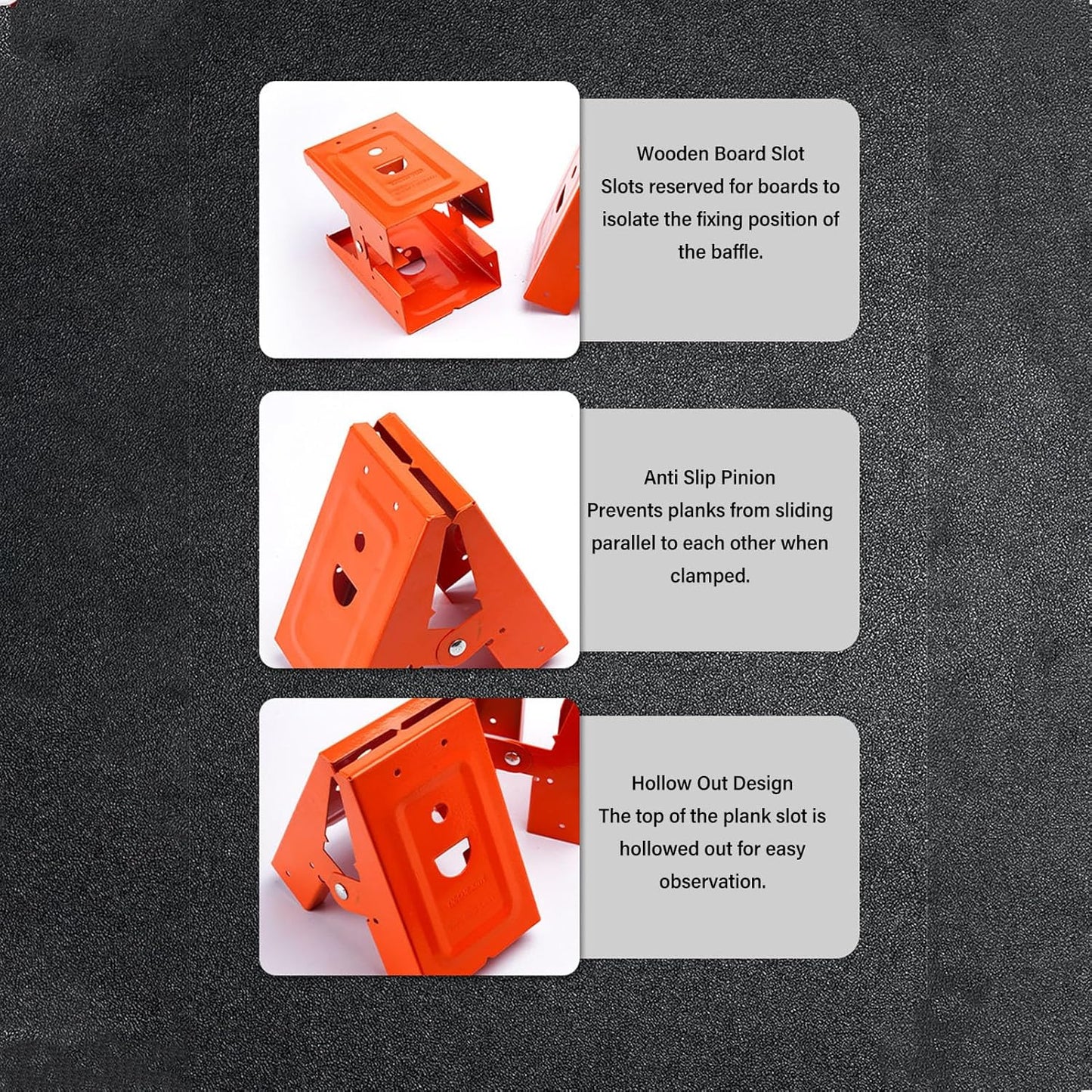 🛠️2Pcs Heavy Duty Sawhorse Brackets with Down Clamp