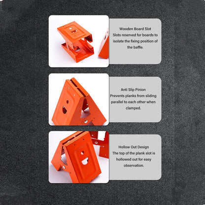 🛠️2Pcs Heavy Duty Sawhorse Brackets with Down Clamp
