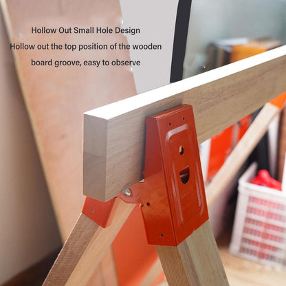 🛠️2Pcs Heavy Duty Sawhorse Brackets with Down Clamp