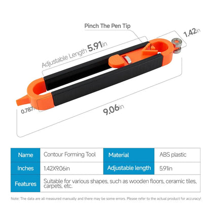 Precision Contour Gauge with Lock Feature