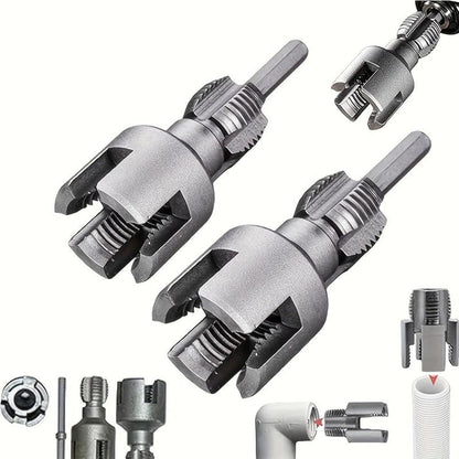 PVC Pipe Threading Tool Kit – Dual Inner/Outer Thread Cutter