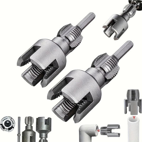 PVC Pipe Threading Tool Kit – Dual Inner/Outer Thread Cutter