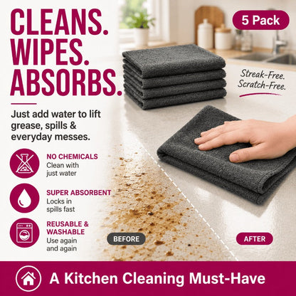 Streak-Free Microfiber Cleaning Cloths